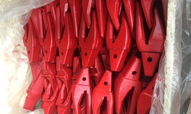 Peças embaladas para envio.