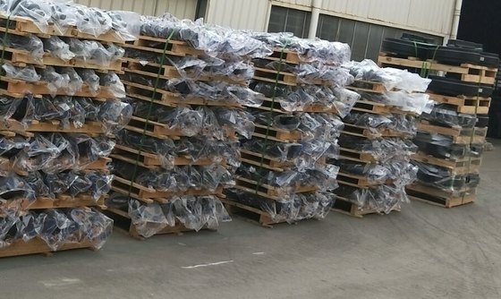 Paletes de material rodante no pátio